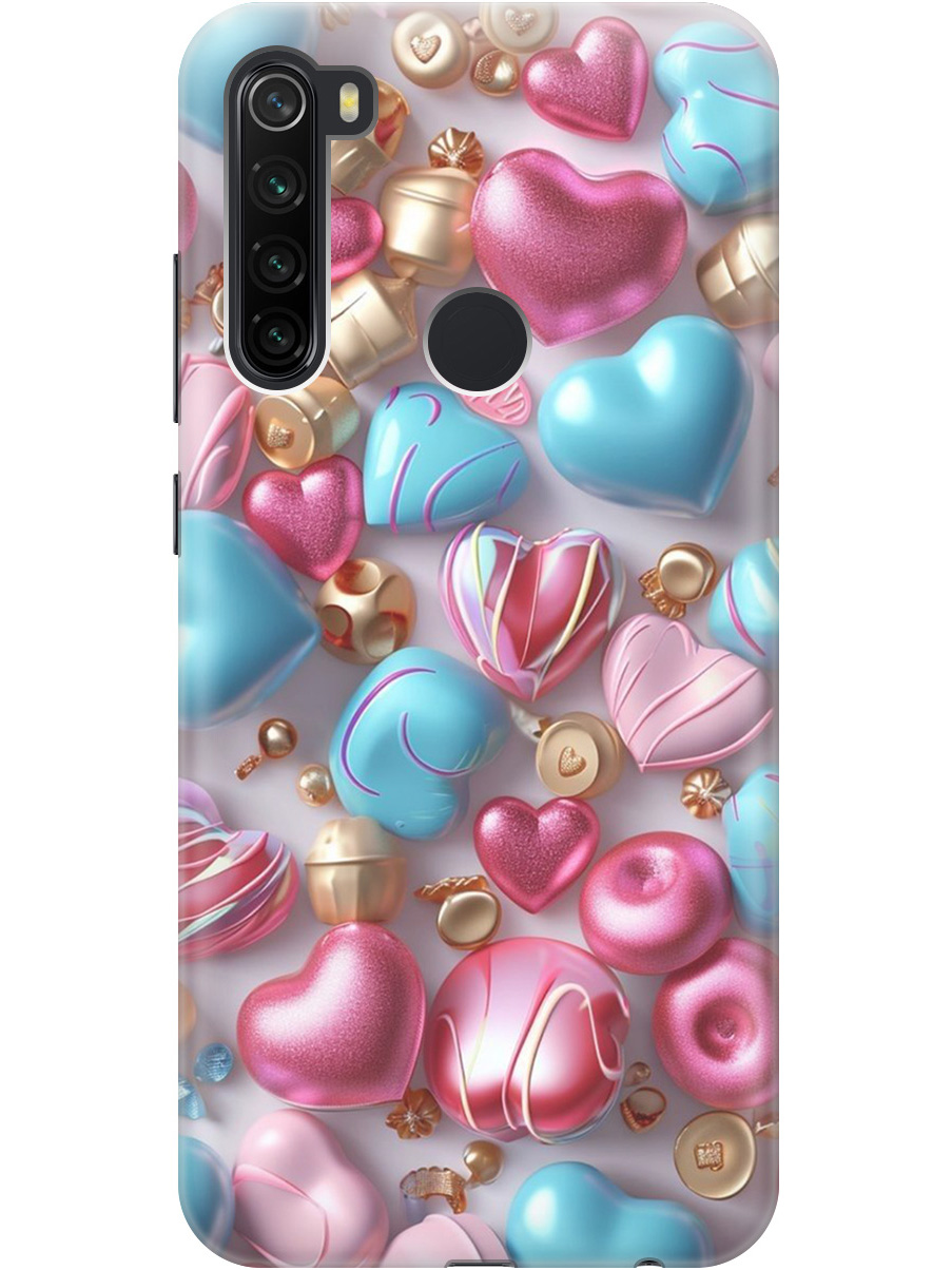 Силиконовый чехол на Xiaomi Redmi Note 8T с принтом "Конфеты и сердечки", Прозрачный;голубой;розовый, 722349091
Силиконовый чехол на Xiaomi Redmi Note 8T с принтом "Конфеты и сердечки", Прозрачный;голубой;розовый, 722349091