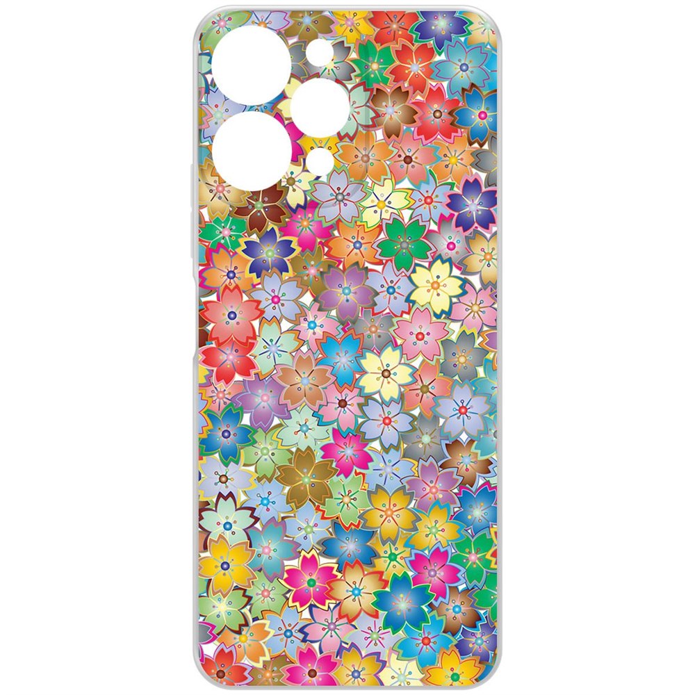 Чехол-накладка Krutoff Clear Case Цветочный паттерн 4 для Xiaomi Redmi 12, Прозрачный
Чехол-накладка Krutoff Clear Case Цветочный паттерн 4 для Xiaomi Redmi 12, Прозрачный