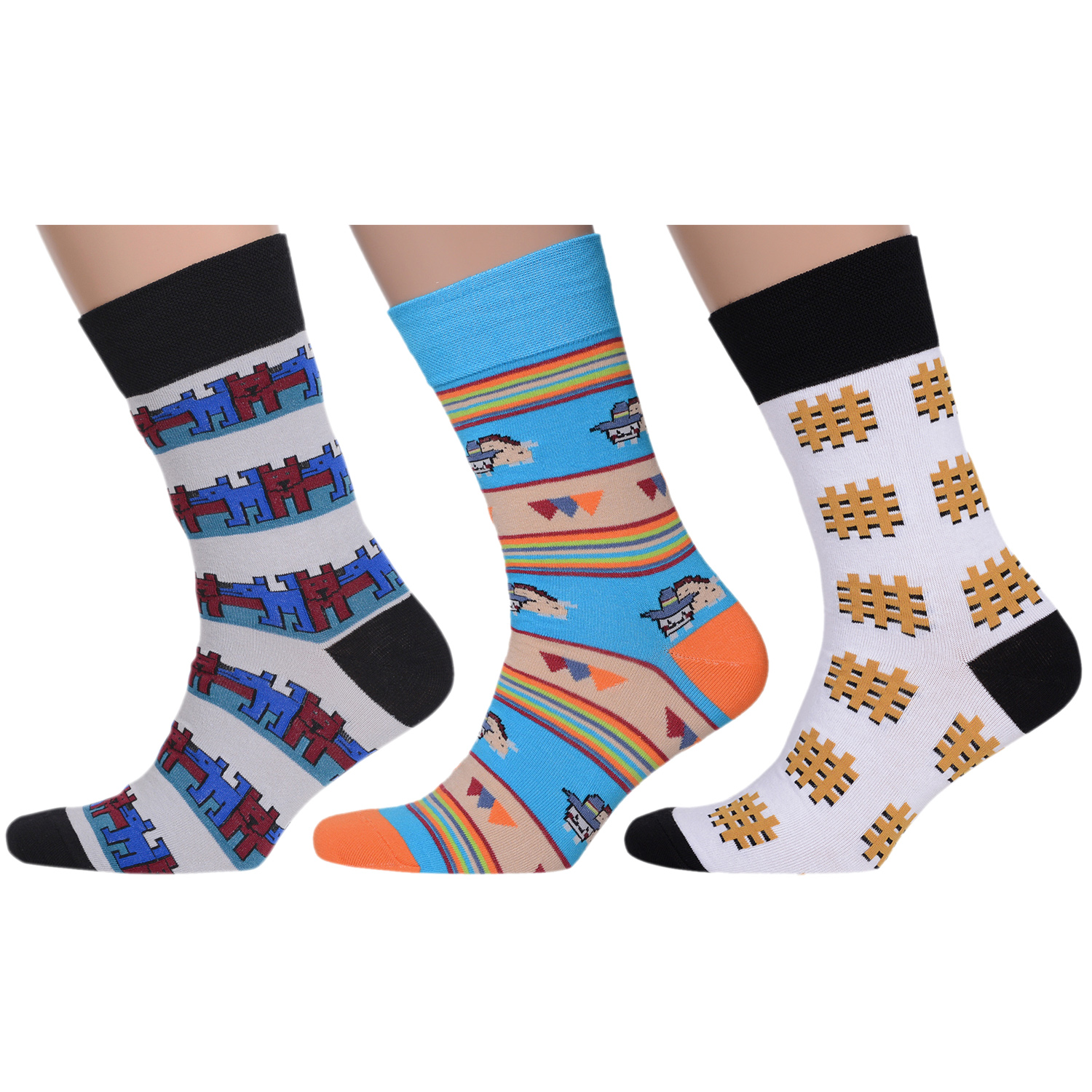 Комплект носков мужских MoscowSocksClub msk3-А голубых; серых; белых; черных 29, msk3-А
Комплект носков мужских MoscowSocksClub msk3-А голубых; серых; белых; черных 29, msk3-А