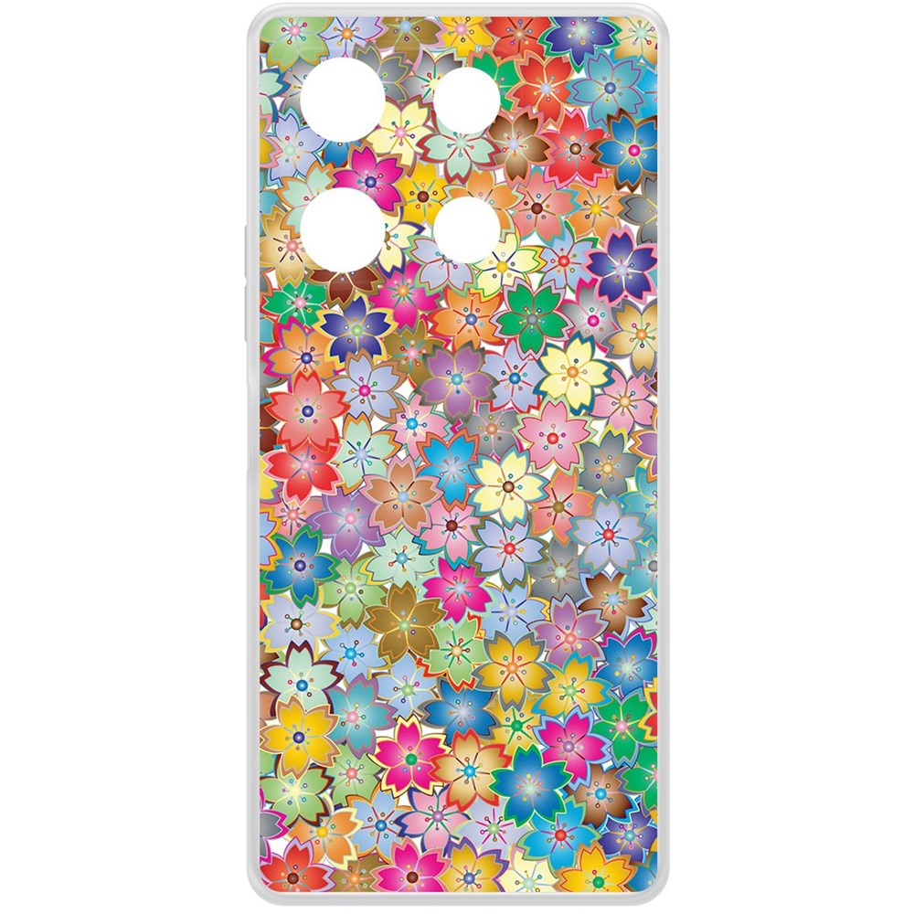 Чехол-накладка Krutoff Clear Case Цветочный паттерн 4 для Infinix Note 30 Pro, Прозрачный
Чехол-накладка Krutoff Clear Case Цветочный паттерн 4 для Infinix Note 30 Pro, Прозрачный