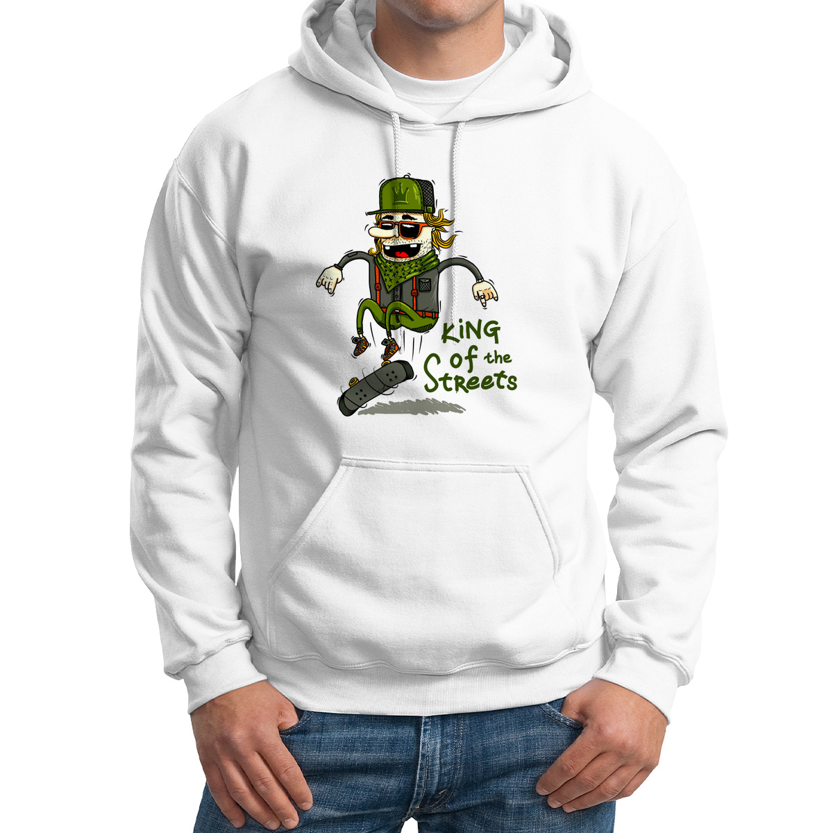 Худи унисекс CoolPodarok Прикол King of the streets белое 58 RU, Белый, M0151498
Худи унисекс CoolPodarok Прикол King of the streets белое 58 RU, Белый, M0151498