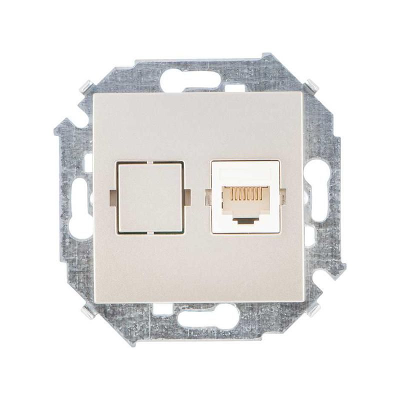 Розетка компьютерная СП Simon 15 RJ45 кат.5E Systimax механизм шампань Simon 1591598-034, Бежевый
Розетка компьютерная СП Simon 15 RJ45 кат.5E Systimax механизм шампань Simon 1591598-034, Бежевый