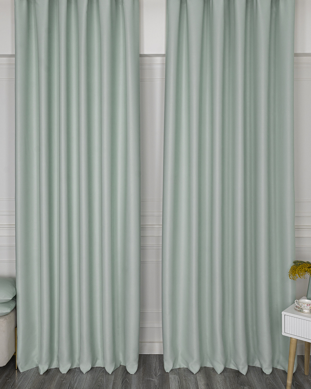 Штора Блэкаут на люверсах 150х250 Амадео Пастельный Зеленый Evrika Home, Амадео люв
Штора Блэкаут на люверсах 150х250 Амадео Пастельный Зеленый Evrika Home, Амадео люв