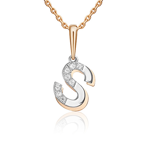 Кулон из красного золота/белого золота PLATINA jewelry 03-3419-S-401-1111, фианит, 03-3419-S-401-1111
Кулон из красного золота/белого золота PLATINA jewelry 03-3419-S-401-1111, фианит, 03-3419-S-401-1111