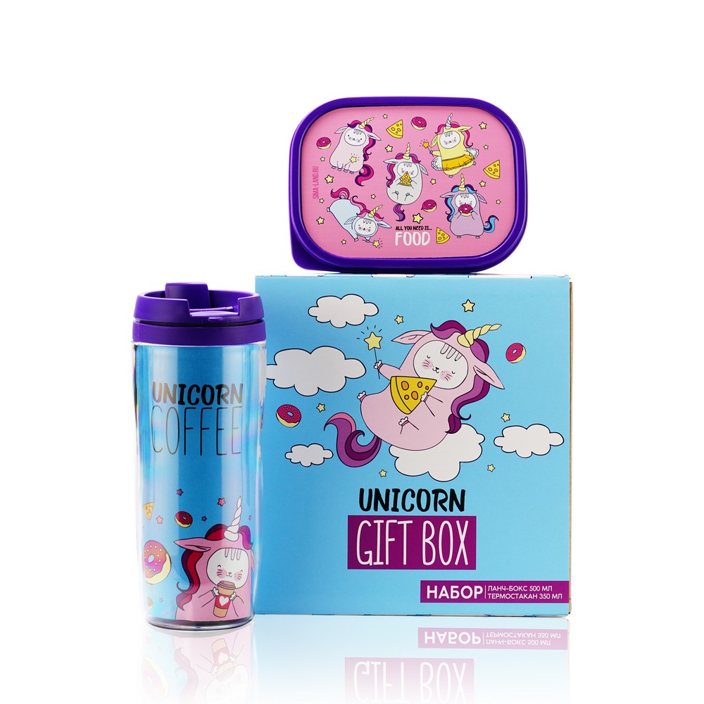 Набор Дорого Внимание " Unicorn giftbox " ( термостакан 350мл + контейнер 500мл ), Разноцветный
Набор Дорого Внимание " Unicorn giftbox " ( термостакан 350мл + контейнер 500мл ), Разноцветный
