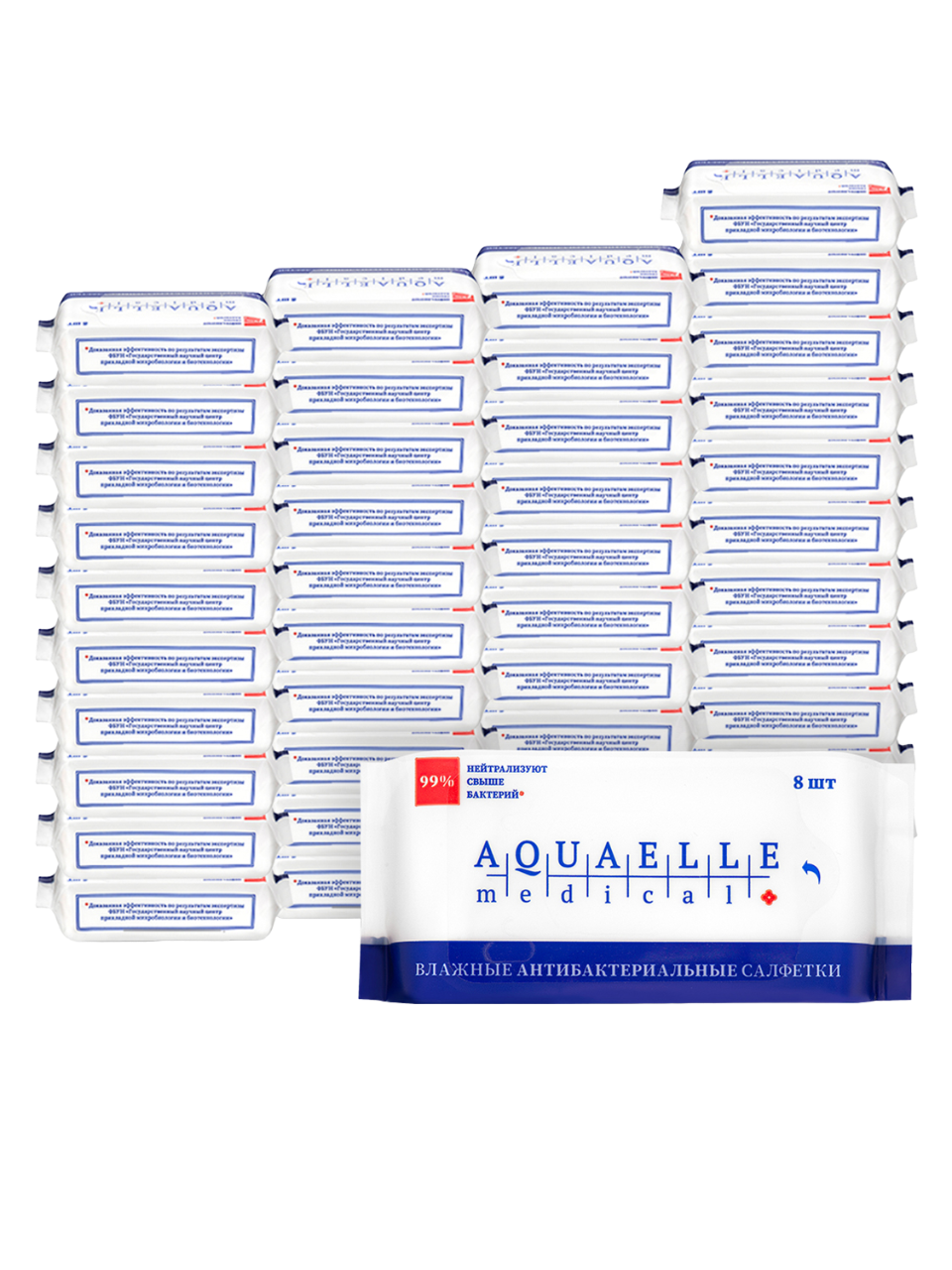 Антибактериальных влажных салфетки AQUAELLE medical 42 мини упаковки по 8 салфеток, Антибактериальные мини 
Антибактериальных влажных салфетки AQUAELLE medical 42 мини упаковки по 8 салфеток, Антибактериальные мини