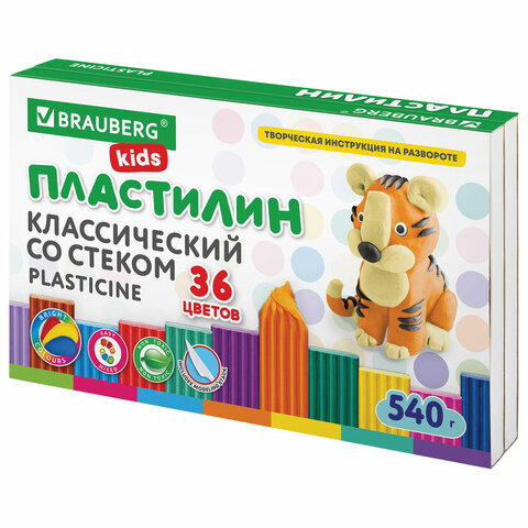 Пластилин классический BRAUBERG KIDS, 36 цветов, 540 грамм, стек, ВЫСШЕЕ КАЧЕСТВО, 106678, Разноцветный
Пластилин классический BRAUBERG KIDS, 36 цветов, 540 грамм, стек, ВЫСШЕЕ КАЧЕСТВО, 106678, Разноцветный
