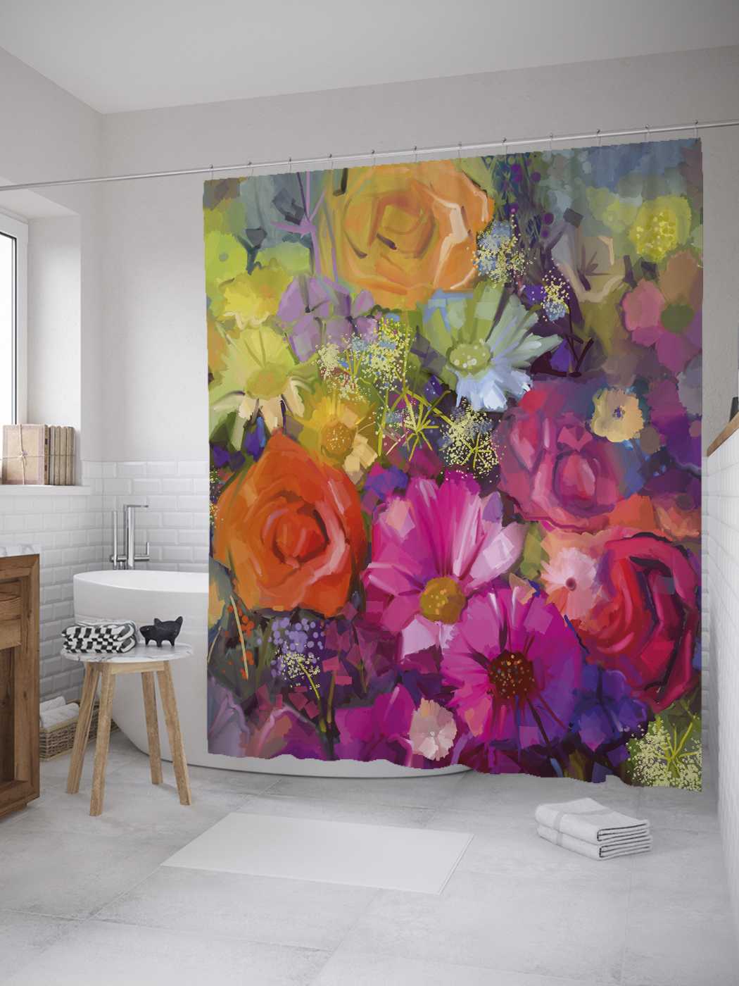 Штора (занавеска) для ванной JoyArty "Живописный букет" из сатена, 180х200 см с крючками, Оранжевый
Штора (занавеска) для ванной JoyArty "Живописный букет" из сатена, 180х200 см с крючками, Оранжевый