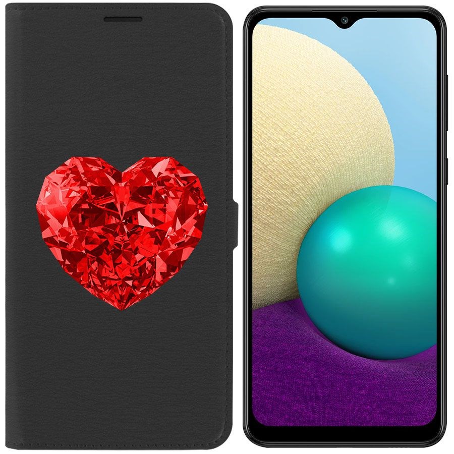 Чехол-книжка Krutoff Eco Book для Samsung Galaxy A02 (A022) Рубиновое сердце (черный)
Чехол-книжка Krutoff Eco Book для Samsung Galaxy A02 (A022) Рубиновое сердце (черный)