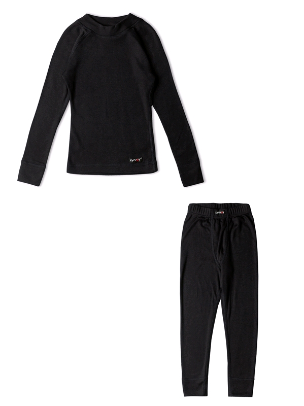 фото Термобелье детское комплект lynxy 1пнк066038, черный, 164