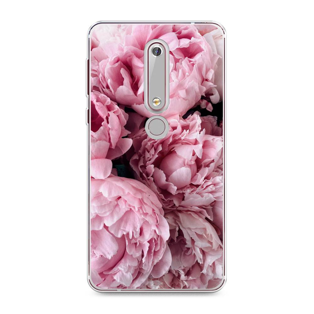 Чехол Awog на Nokia 6 2018 / Нокиа 6 2018 "Нежные пионы", Розовый;черный;белый, 120950-8 
Чехол Awog на Nokia 6 2018 / Нокиа 6 2018 "Нежные пионы", Розовый;черный;белый, 120950-8