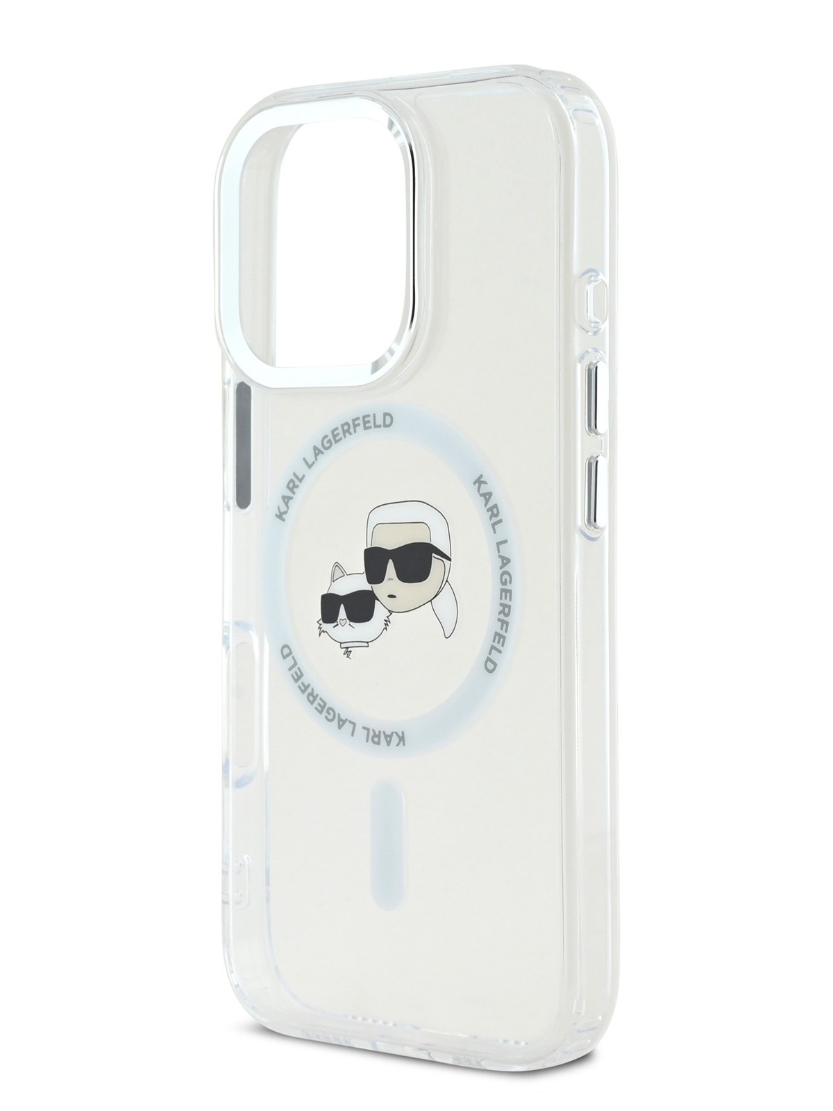 Чехол Karl Lagerfeld для iPhone 16 Pro MagSafe с металлической рамкой камеры, белый
Чехол Karl Lagerfeld для iPhone 16 Pro MagSafe с металлической рамкой камеры, белый
