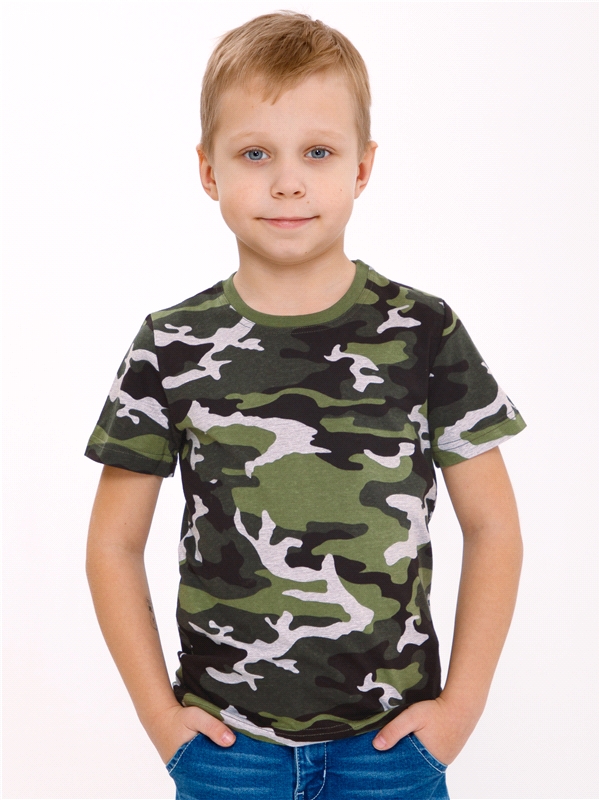 фото Футболка детская апрель 1пдфк3585001н, хаки, 146