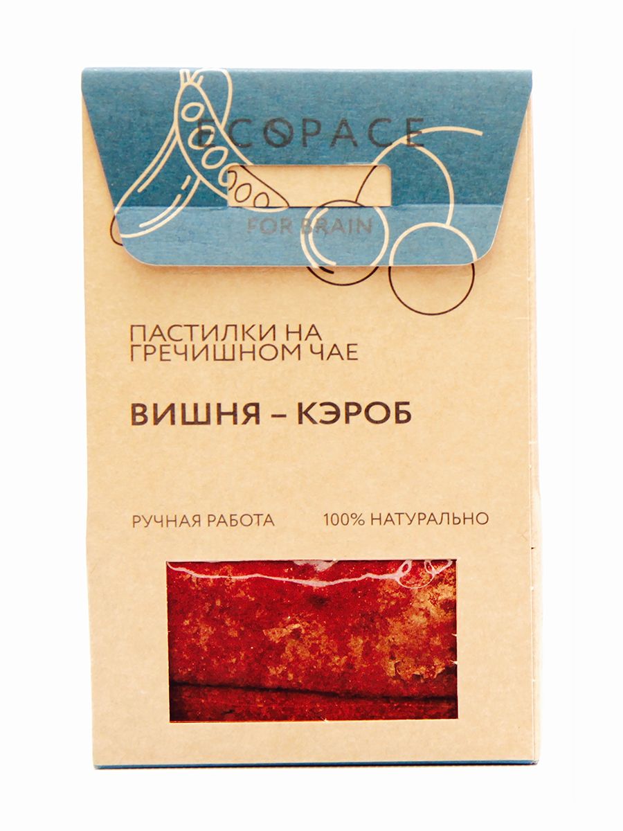 Пастилки на гречишном чае For Brain вишня-кэроб 40 г