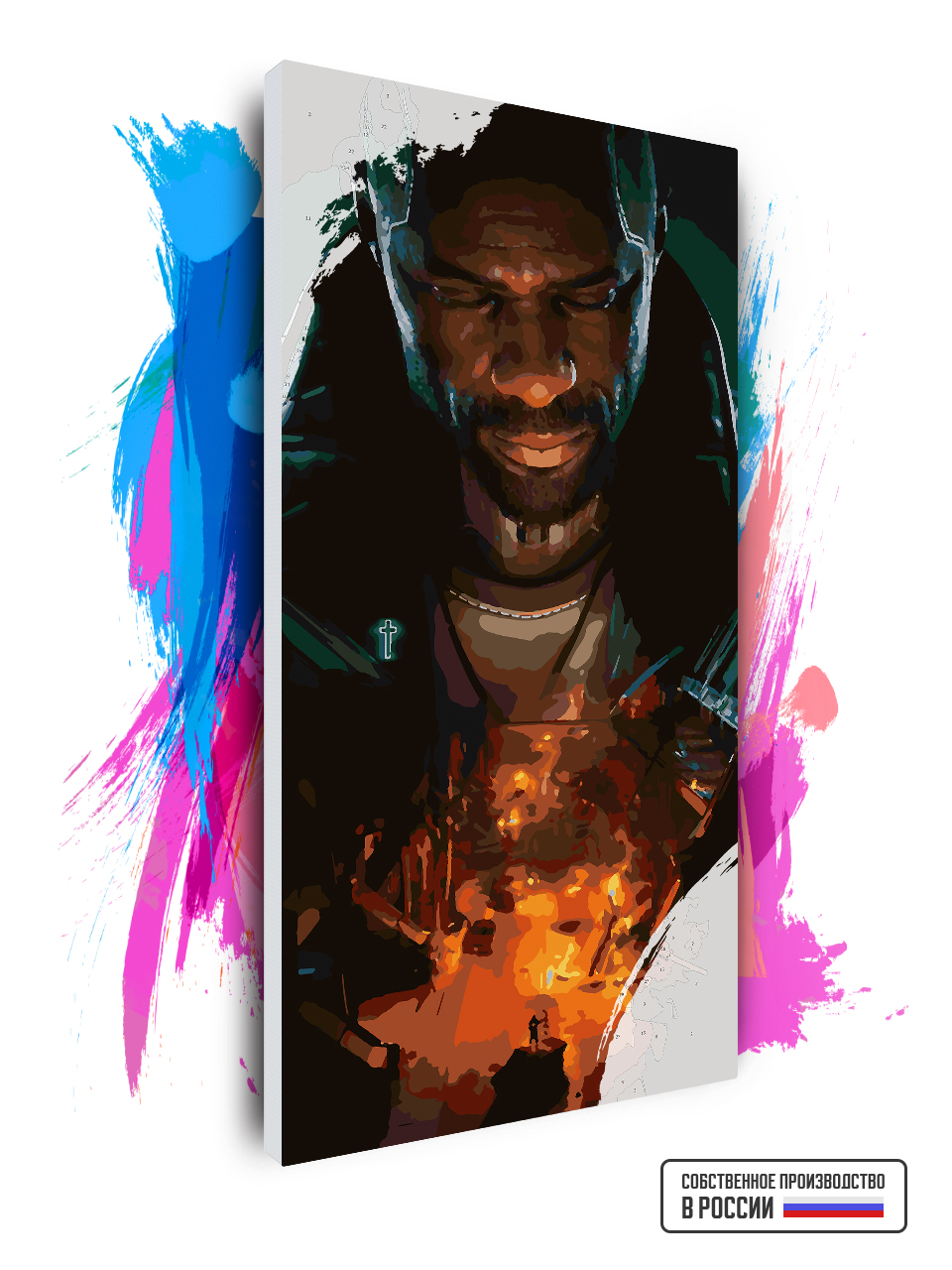 Картина по номерам Красиво Красим на холсте Cyberpunk 2077 Соломон Рид 60 х 120 см, 79567
Картина по номерам Красиво Красим на холсте Cyberpunk 2077 Соломон Рид 60 х 120 см, 79567