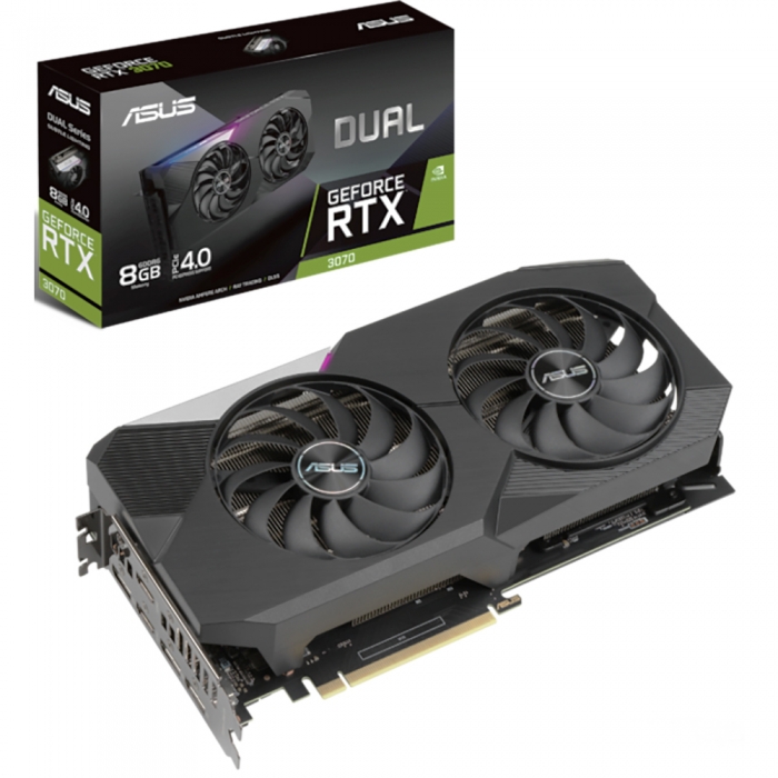 Видеокарта ASUS NVIDIA GeForce RTX 3070 DUAL OC (DUAL-RTX3070-O8G), Черный, GeForce RTX 3070 DUAL OC
Видеокарта ASUS NVIDIA GeForce RTX 3070 DUAL OC (DUAL-RTX3070-O8G), Черный, GeForce RTX 3070 DUAL OC