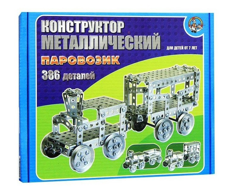 Конструктор металлический Десятое королевство Паровозик 386 деталей Р26576, Серебристый
Конструктор металлический Десятое королевство Паровозик 386 деталей Р26576, Серебристый