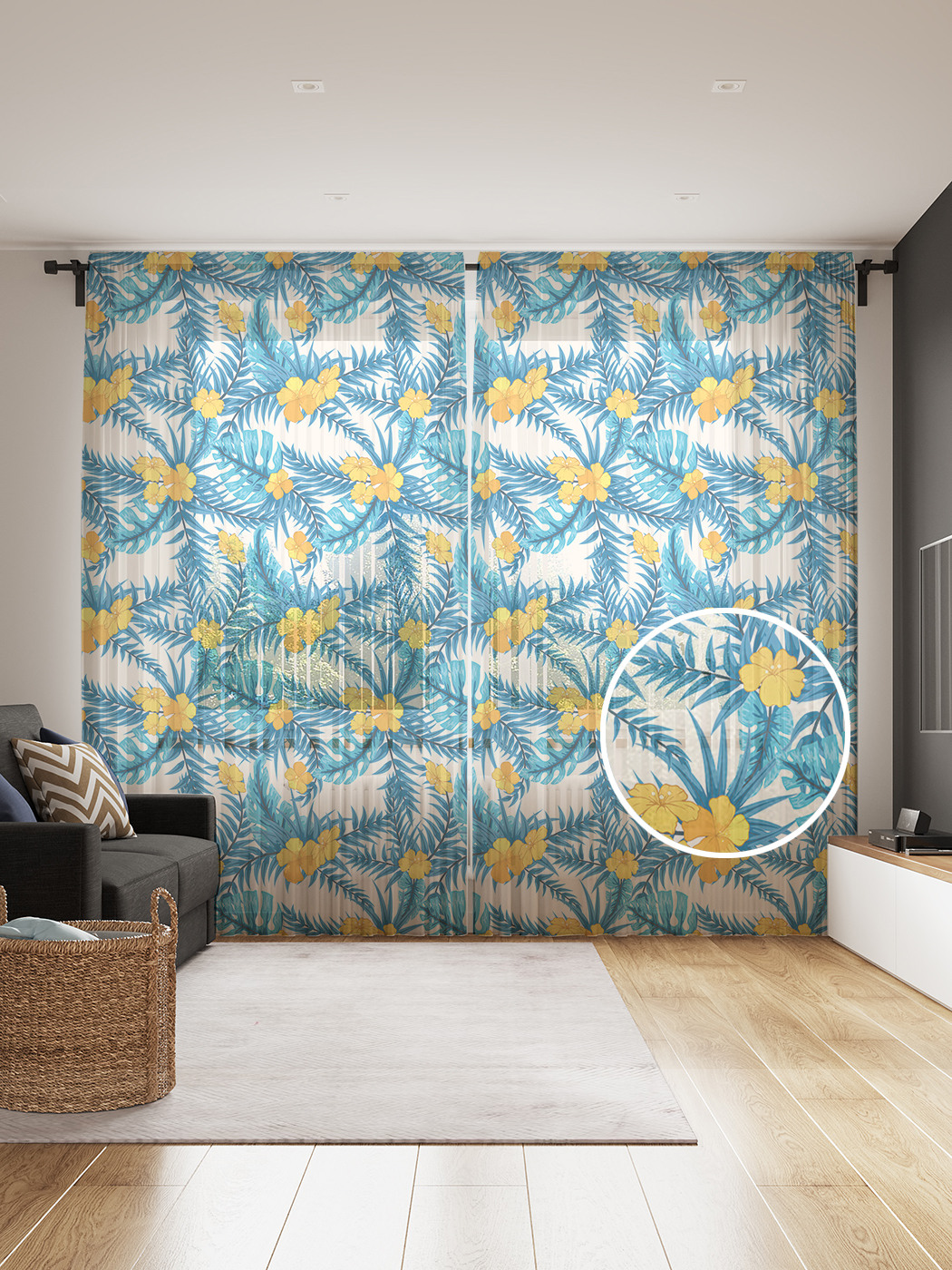 Фототюль JoyArty "Цветущие тропические ветки", 145x265см, 2 полотна, лента, 50 крючков, Цветущие тропические ветки
Фототюль JoyArty "Цветущие тропические ветки", 145x265см, 2 полотна, лента, 50 крючков, Цветущие тропические ветки