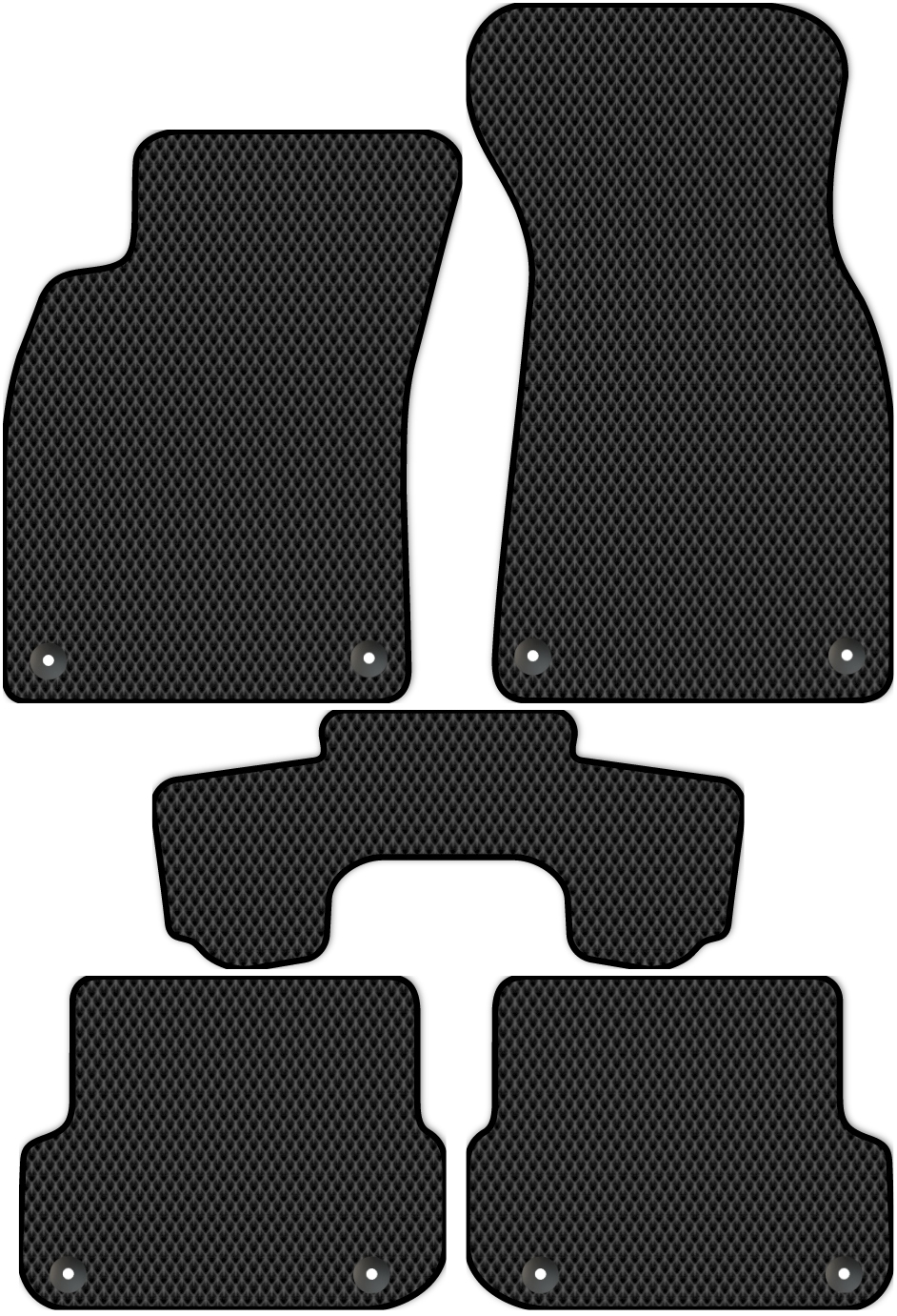 Коврики ЭВА в салон для Audi A6 Allroad quattro 2 (C6) 2006 - 2012, 5 шт. черный, 1243-S5YT-H
Коврики ЭВА в салон для Audi A6 Allroad quattro 2 (C6) 2006 - 2012, 5 шт. черный, 1243-S5YT-H
