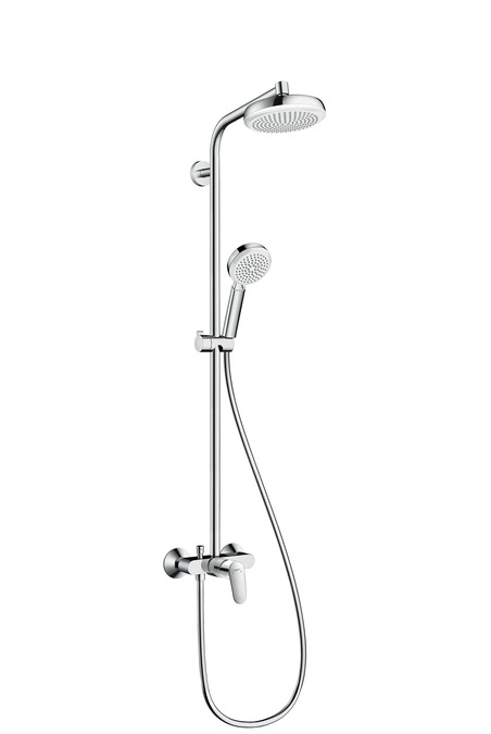 Душевая колонна Hansgrohe Crometta 160 1 jet с однорычажным смесителем (27266400), Серебристый
Душевая колонна Hansgrohe Crometta 160 1 jet с однорычажным смесителем (27266400), Серебристый