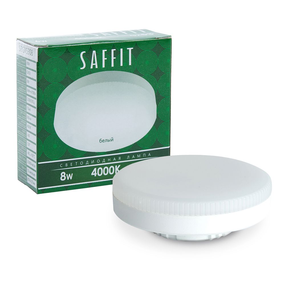 Лампочка светодиодная Saffit SBGX5308, 8Вт GX53 230V белый, упаковка 10 шт., 55186, SBGX5308
Лампочка светодиодная Saffit SBGX5308, 8Вт GX53 230V белый, упаковка 10 шт., 55186, SBGX5308