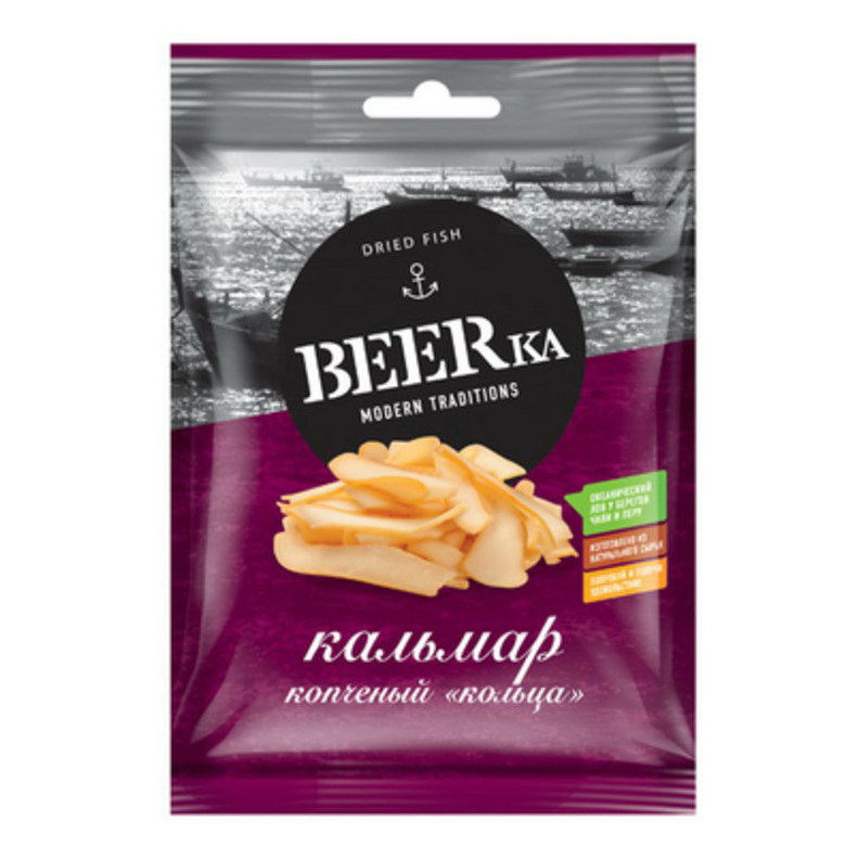фото Кальмар копченый beerka кольца 38 г
