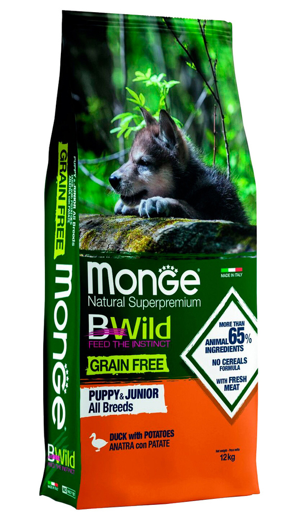 Сухой корм для щенков всех пород Monge с уткой и картофелем, 2 шт по 12 кг, MONGE BWILD GRAIN FREE PUPPY DUCK беззерновой для щенков всех пород с уткой и картофелем (12 + 12 кг)
Сухой корм для щенков всех пород Monge с уткой и картофелем, 2 шт по 12 кг, MONGE BWILD GRAIN FREE PUPPY DUCK беззерновой для щенков всех пород с уткой и картофелем (12 + 12 кг)