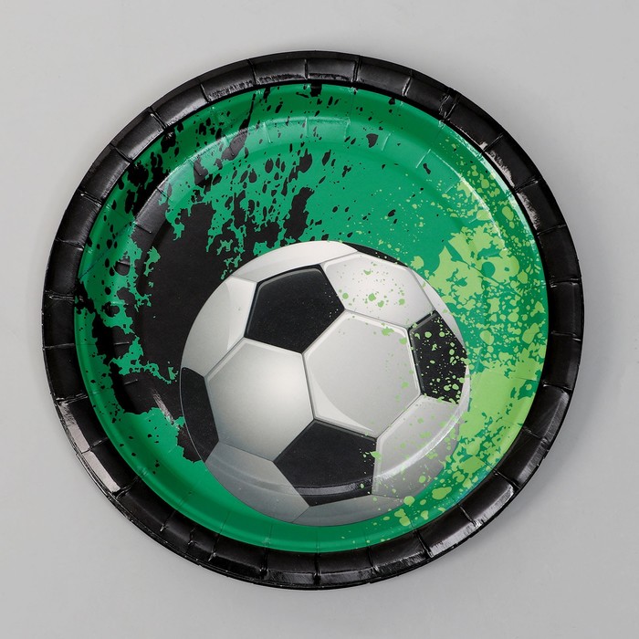фото Тарелка бумажная «футбольный мяч», набор 10 шт. страна карнавалия
