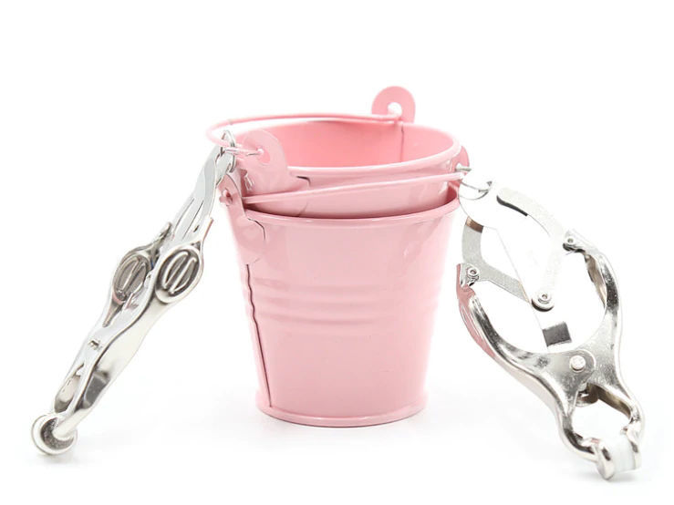 фото Зажимы для сосков kissexpo ведерко розовое