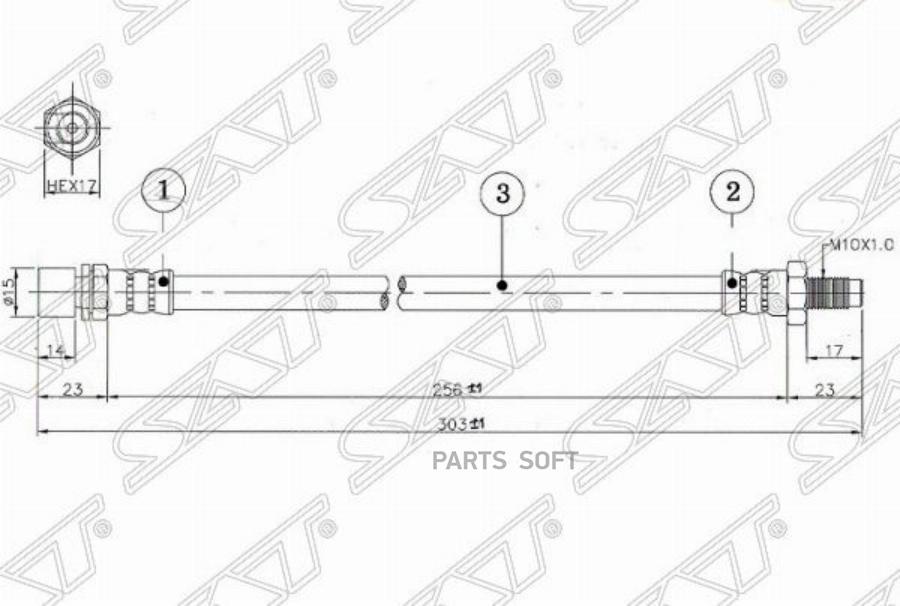 SAT ST-96940-33055 Шланг тормозной задний TOYOTA HIACE/REGIUSACE 89-/FR LITE/TOWN/MASTERAC
SAT ST-96940-33055 Шланг тормозной задний TOYOTA HIACE/REGIUSACE 89-/FR LITE/TOWN/MASTERAC
