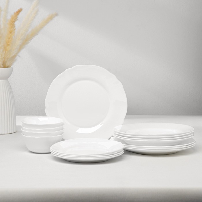 Набор столовый LOUIS XV, 16 предметов, цвет белый 
Набор столовый LOUIS XV, 16 предметов, цвет белый