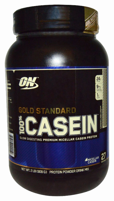 фото Протеин optimum nutrition 100% casein protein, 909 г, cookies & cream