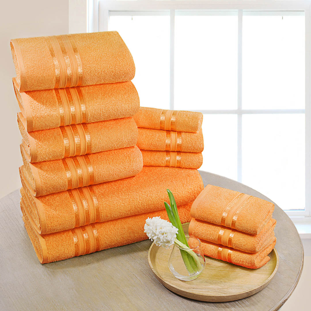 фото Набор из 12 полотенец doome гармоника оранжевый