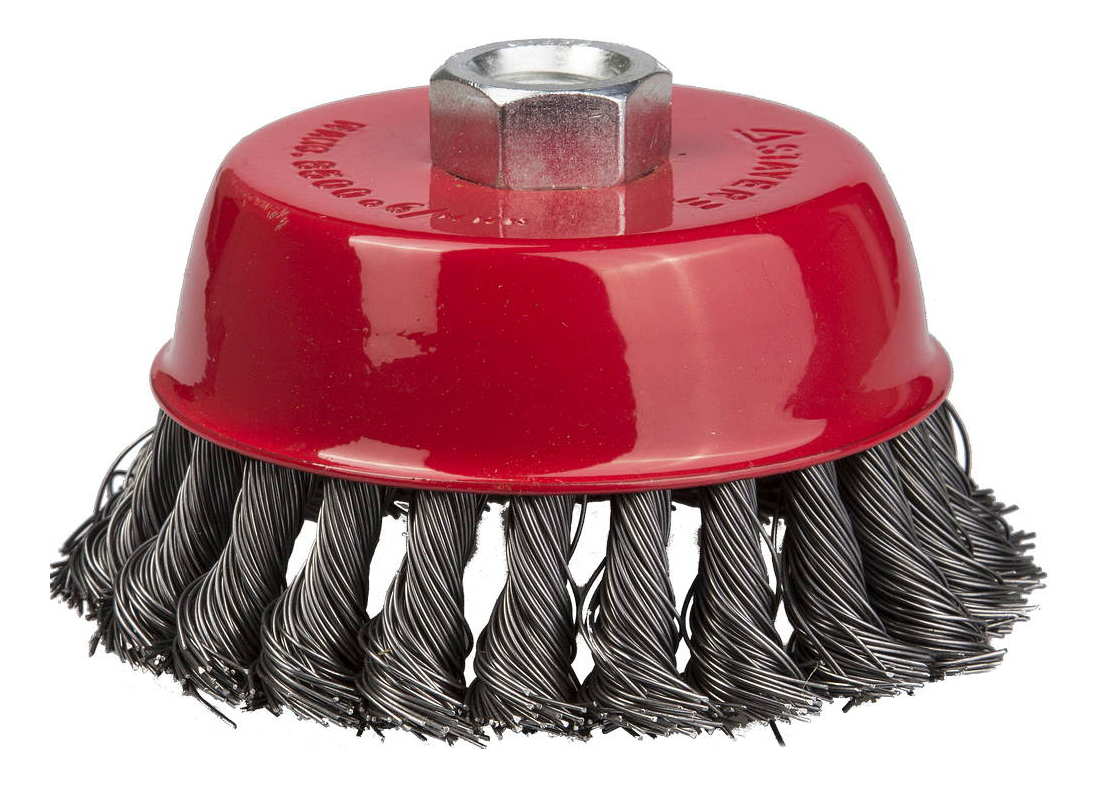 Чашечная кордщетка для угловых шлифмашин Stayer 35128-100_z01, Щетка Stayer чашечная для УШМ, плетёные пучки проволоки 0,5мм, 100мм/М14
Чашечная кордщетка для угловых шлифмашин Stayer 35128-100_z01, Щетка Stayer чашечная для УШМ, плетёные пучки проволоки 0,5мм, 100мм/М14