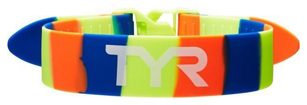 фото Ремень-фиксатор ног для плавания tyr rally training strap желтый/синий/оранжевый (754)