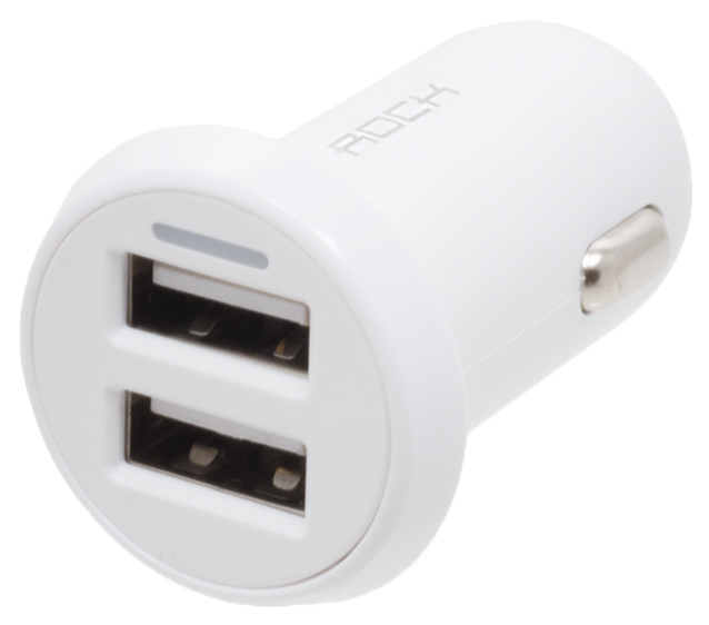 Автомобильное зарядное устройство Rock Ditor Car Charger 2 USB 2.4A (RCC0108), цвет белый, Аксессуары
Автомобильное зарядное устройство Rock Ditor Car Charger 2 USB 2.4A (RCC0108), цвет белый, Аксессуары
