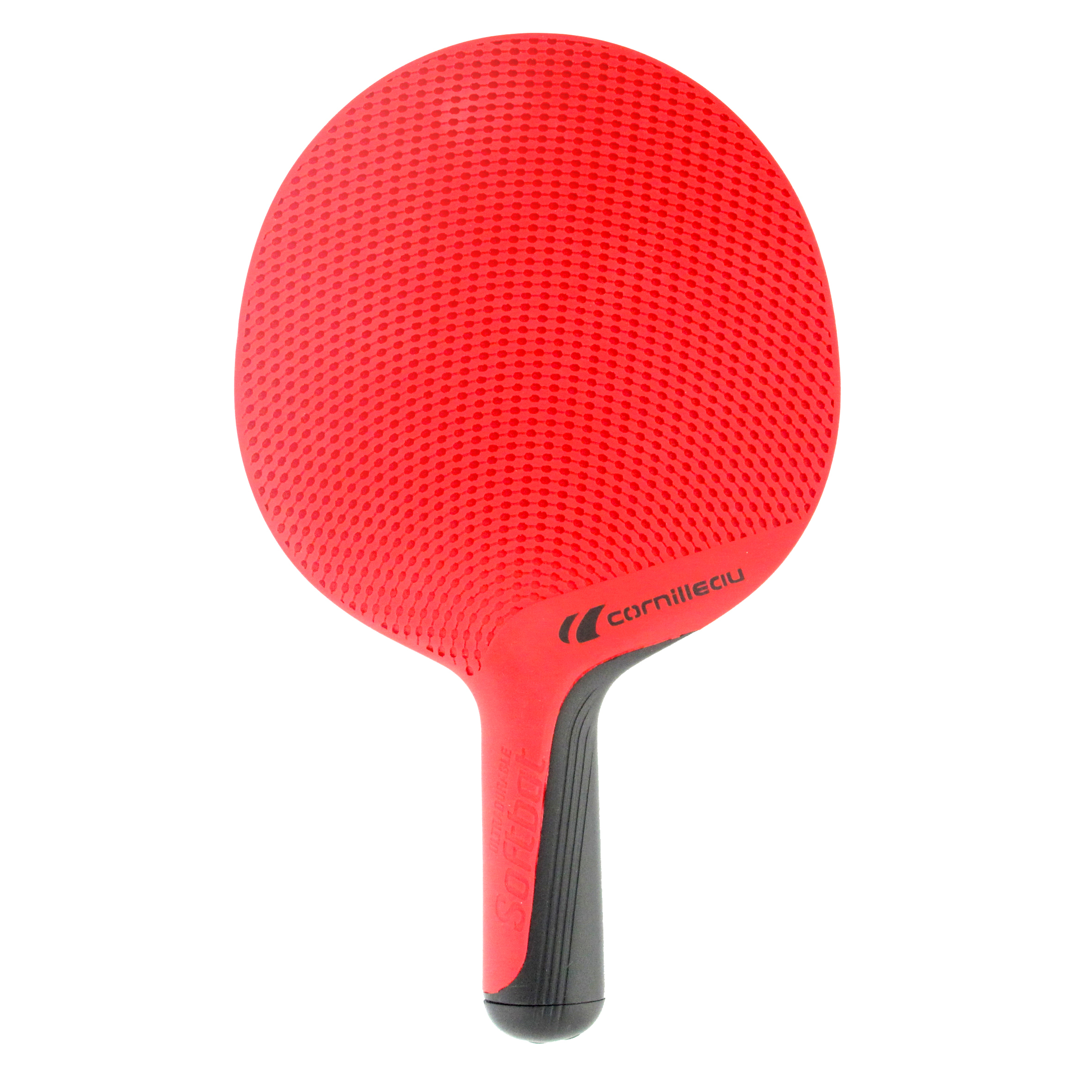 фото Ракетка для настольного тенниса cornilleau softbat, прямая ручка, красная
