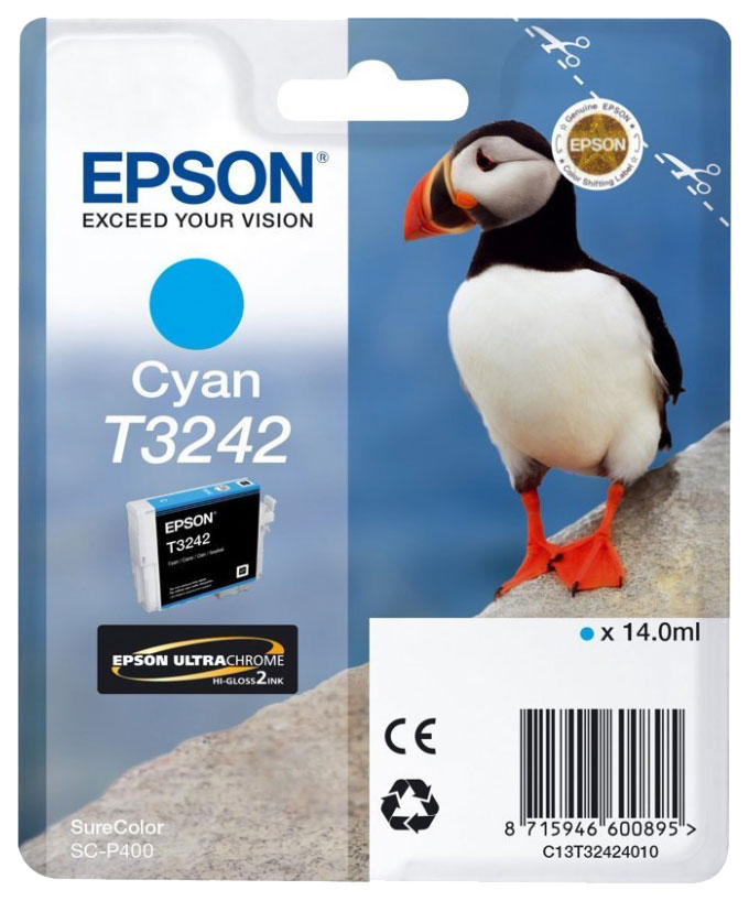 Картридж для струйного принтера Epson T3242 (C13T32424010) голубой, оригинал, C13T32424010
Картридж для струйного принтера Epson T3242 (C13T32424010) голубой, оригинал, C13T32424010