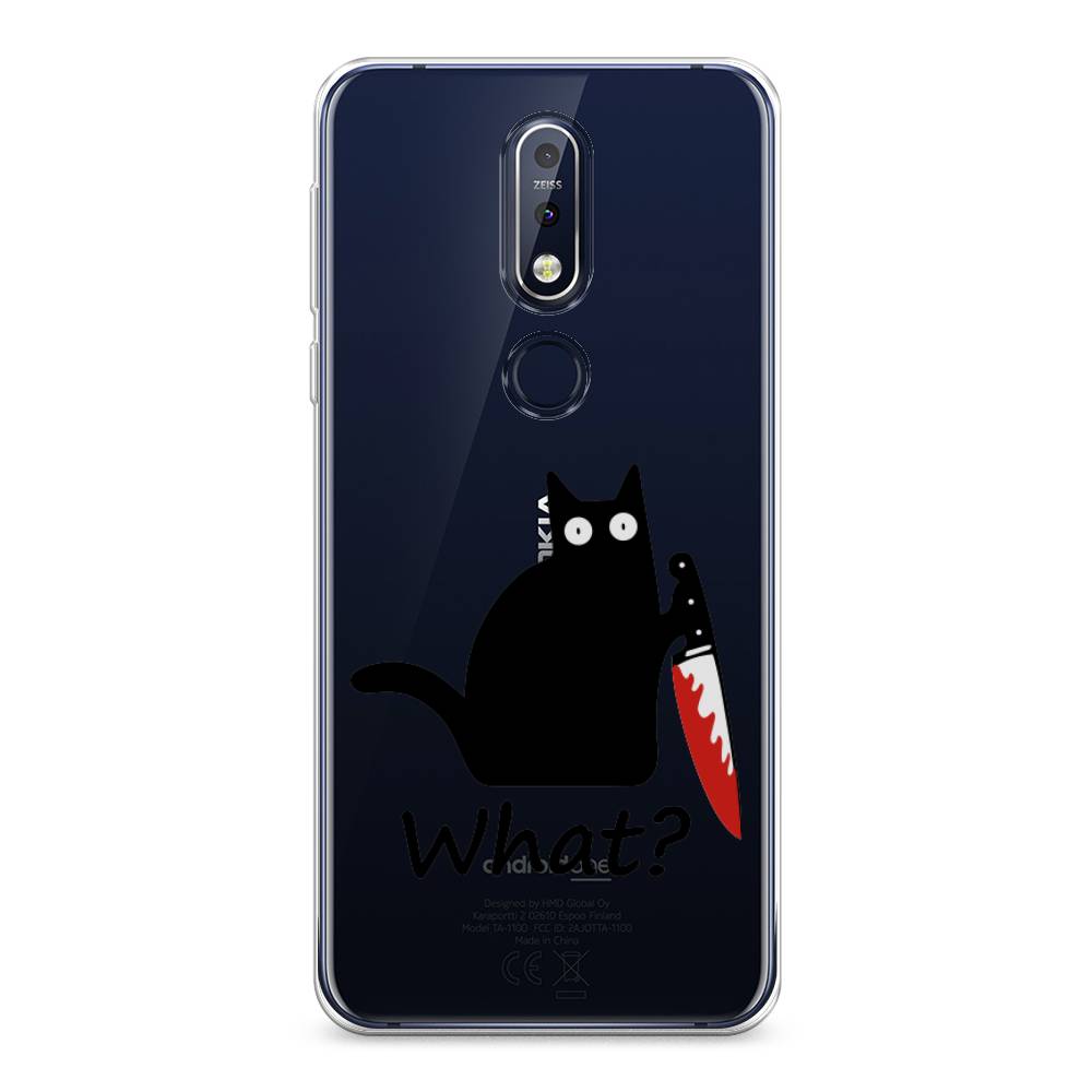 Чехол на Nokia 7.1 "Котик с ножом", Черный;красный, 122050-6
Чехол на Nokia 7.1 "Котик с ножом", Черный;красный, 122050-6