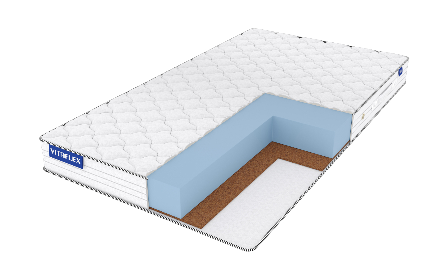 Матрас Vitaflex Standart Hard 120х180 серии Foam Classic, Бежевый;белый;серый;серебристый, Standart Hard
Матрас Vitaflex Standart Hard 120х180 серии Foam Classic, Бежевый;белый;серый;серебристый, Standart Hard