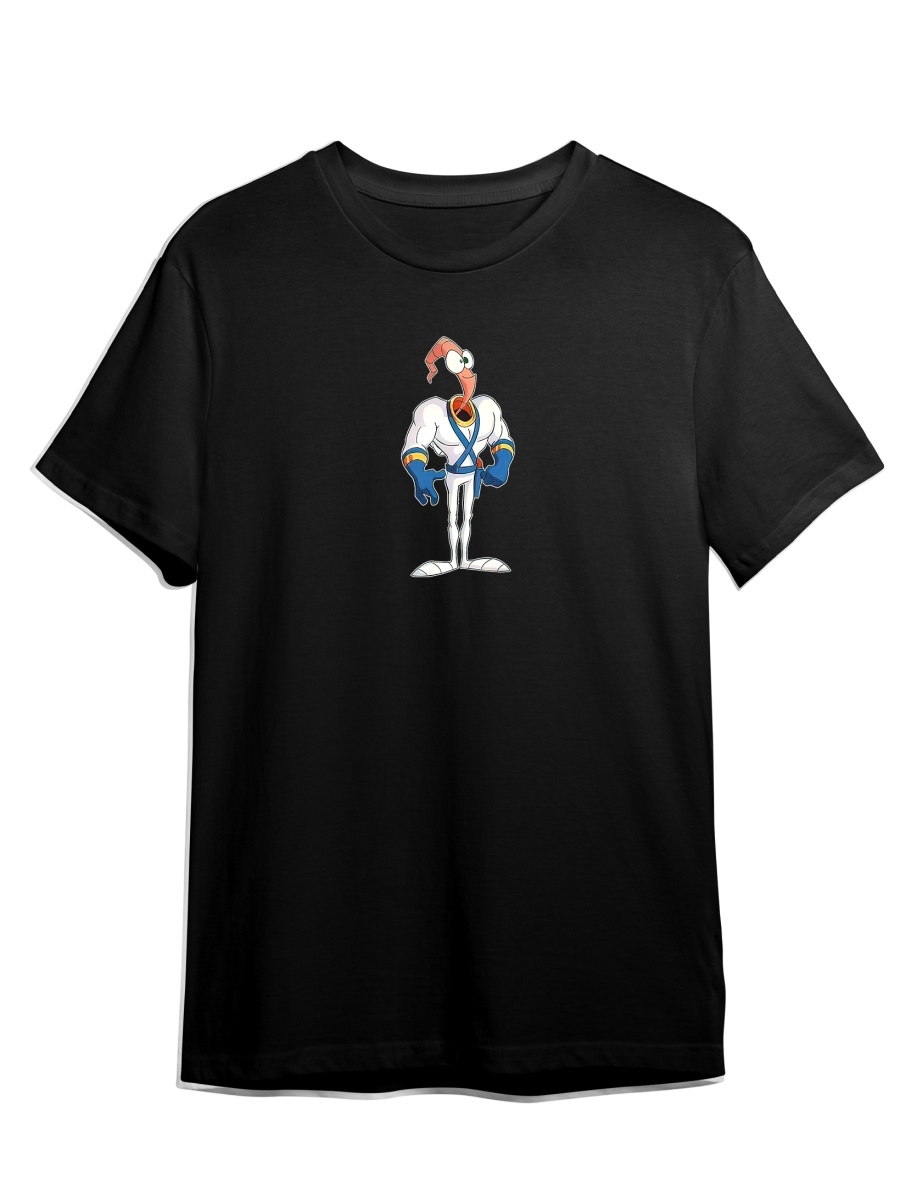 Футболка унисекс СувенирShop Червяк Джим / Earthworm Jim 3 черная 2XL (52-54), Черный, Компьютерная игра "Червяк Джим / Earthworm Jim" 3
Футболка унисекс СувенирShop Червяк Джим / Earthworm Jim 3 черная 2XL (52-54), Черный, Компьютерная игра "Червяк Джим / Earthworm Jim" 3