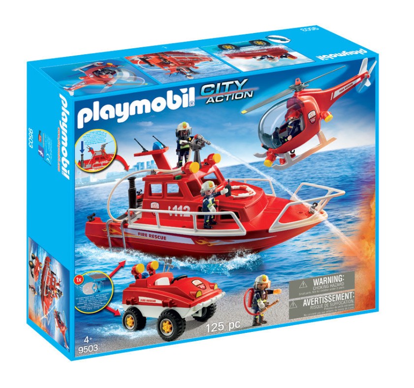 Игровой набор Playmobil City Action Пожарная команда с вертолётом 9503, City Action
Игровой набор Playmobil City Action Пожарная команда с вертолётом 9503, City Action