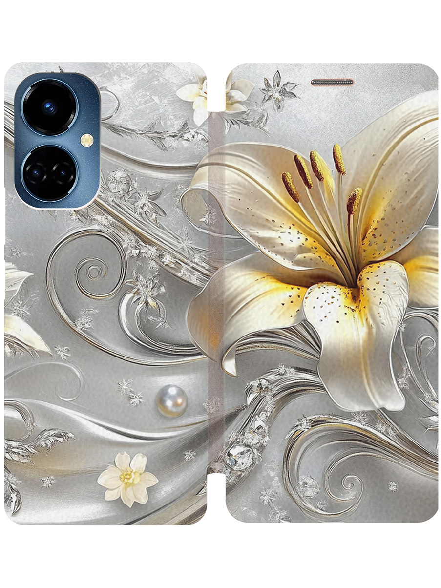Чехол-книжка на Tecno Camon 19/19 Pro с принтом "Серебристая лилия" золотой, Золотистый;белый;серый;желтый, 778675823
Чехол-книжка на Tecno Camon 19/19 Pro с принтом "Серебристая лилия" золотой, Золотистый;белый;серый;желтый, 778675823