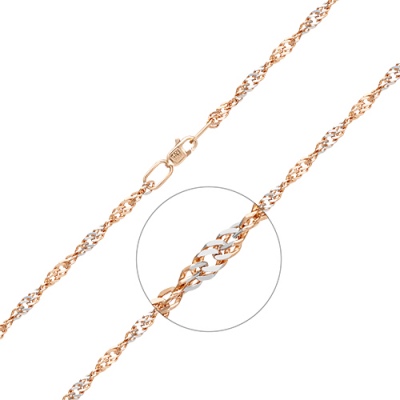 Цепочка из комбинированного золота 50 см PLATINA jewelry 21-0703-050-1111-17, 21-0703-050-1111-17
Цепочка из комбинированного золота 50 см PLATINA jewelry 21-0703-050-1111-17, 21-0703-050-1111-17