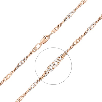 Цепочка из комбинированного золота 45 см PLATINA jewelry 21-0703-060-1111-17, 21-0703-060-1111-17
Цепочка из комбинированного золота 45 см PLATINA jewelry 21-0703-060-1111-17, 21-0703-060-1111-17