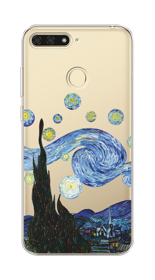 Чехол на Honor 7C/7A Pro/Huawei Y6 Prime 2018 "Ночь Ван Гога", Голубой;синий;черный, 64550-1
Чехол на Honor 7C/7A Pro/Huawei Y6 Prime 2018 "Ночь Ван Гога", Голубой;синий;черный, 64550-1