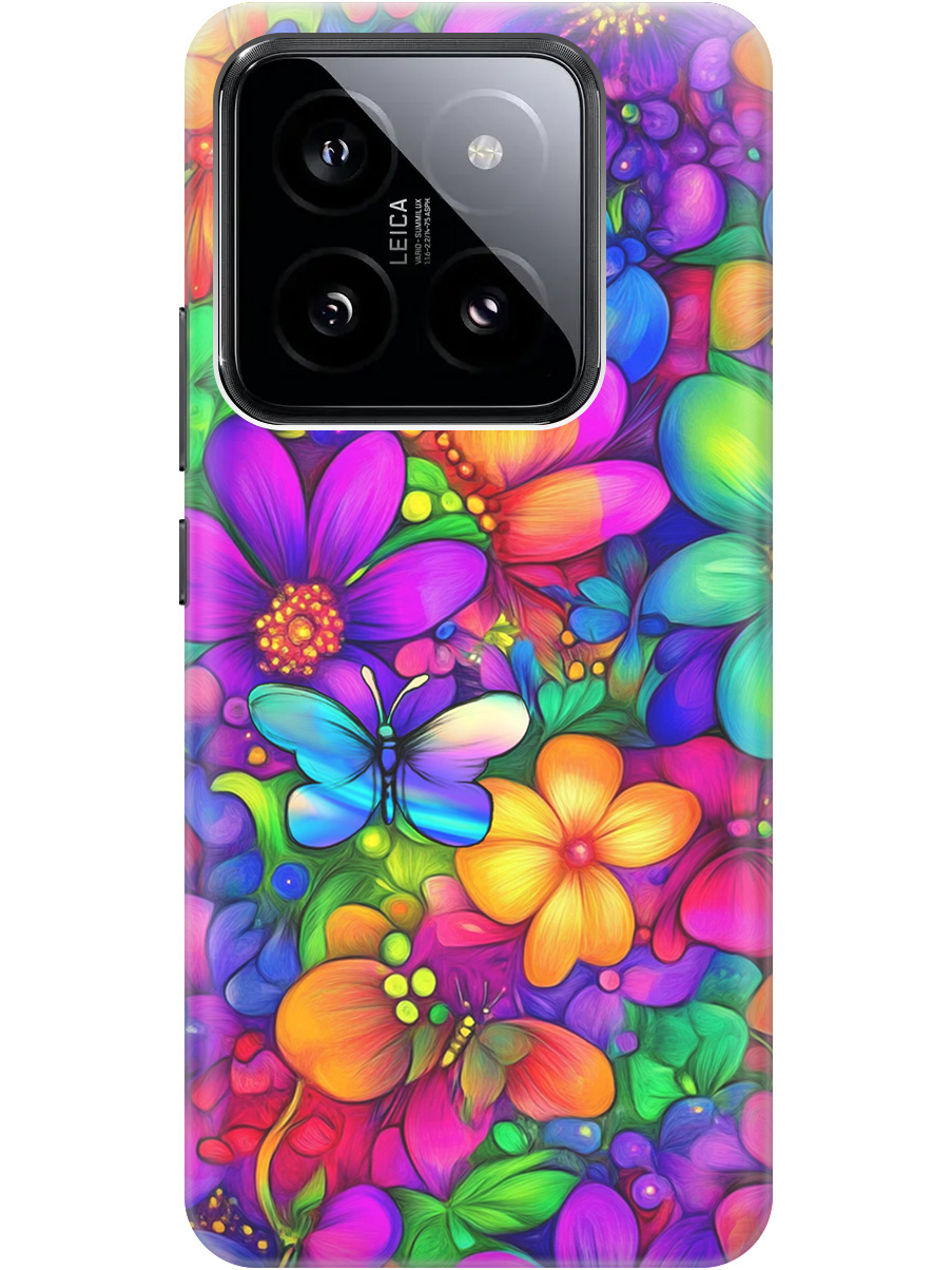 Силиконовый чехол на Xiaomi 14 Pro с принтом "Бабочки и цветы" прозрачный, Прозрачный;зеленый;фиолетовый;красный, 777771023
Силиконовый чехол на Xiaomi 14 Pro с принтом "Бабочки и цветы" прозрачный, Прозрачный;зеленый;фиолетовый;красный, 777771023