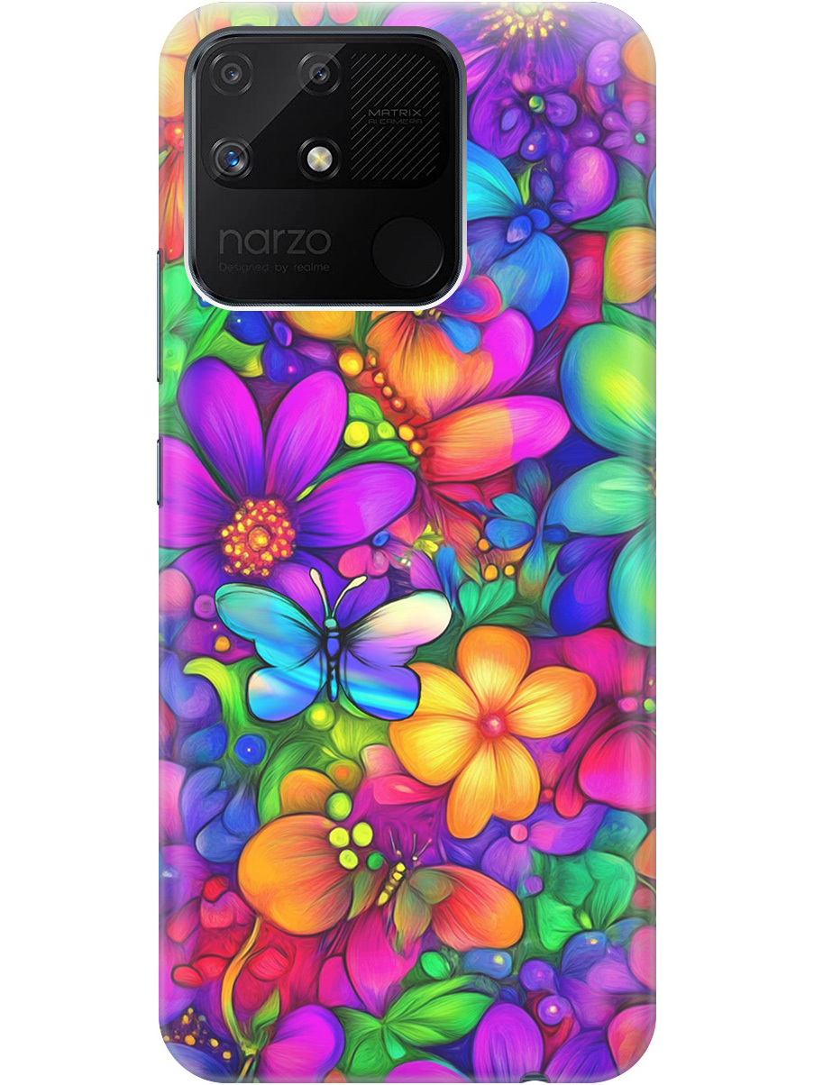 Силиконовый чехол на Realme narzo 50A с принтом "Бабочки и цветы" прозрачный, Прозрачный;зеленый;фиолетовый;красный, 740189923
Силиконовый чехол на Realme narzo 50A с принтом "Бабочки и цветы" прозрачный, Прозрачный;зеленый;фиолетовый;красный, 740189923