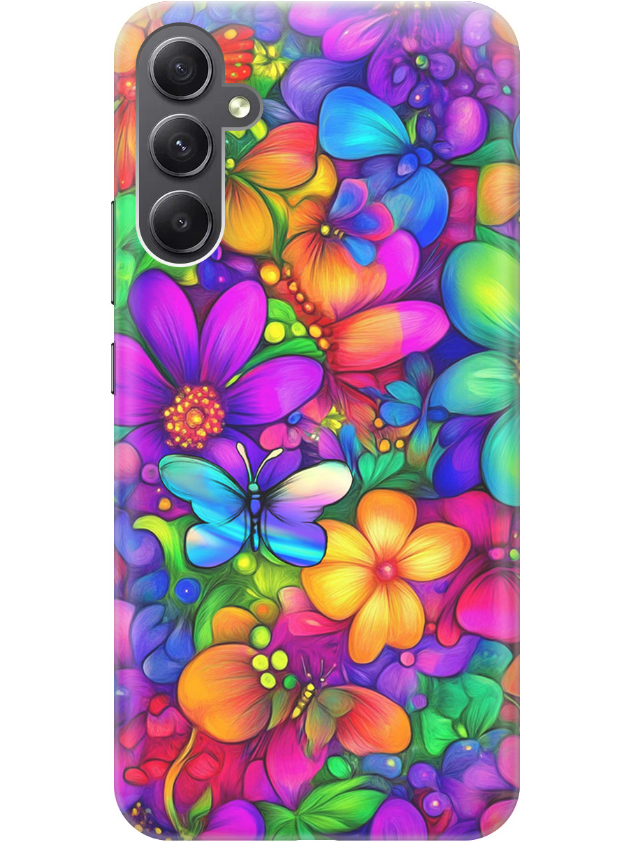 Силиконовый чехол на Samsung Galaxy A34 5G с принтом "Бабочки и цветы" прозрачный, Прозрачный;зеленый;фиолетовый;красный, 769297523
Силиконовый чехол на Samsung Galaxy A34 5G с принтом "Бабочки и цветы" прозрачный, Прозрачный;зеленый;фиолетовый;красный, 769297523