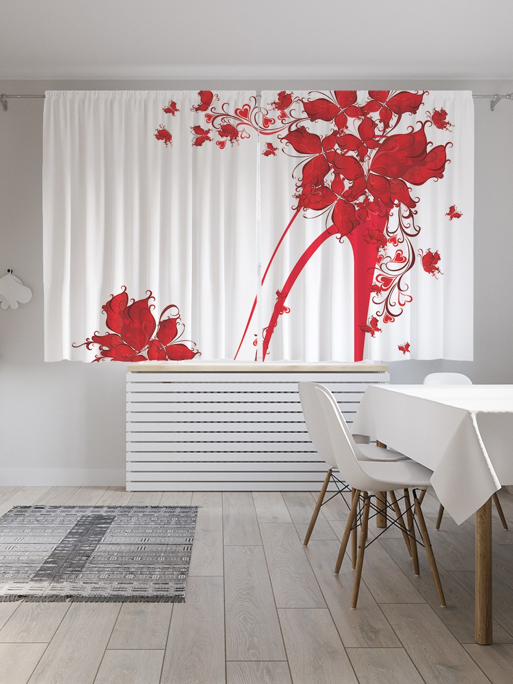 Классические шторы JoyArty "Цветочные туфли", серия Oxford DeLux, 2 полотна 145x180 см, Цветочные туфли
Классические шторы JoyArty "Цветочные туфли", серия Oxford DeLux, 2 полотна 145x180 см, Цветочные туфли